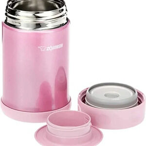Stainless Steel Food Jar, 16.9-Ounce, Pink